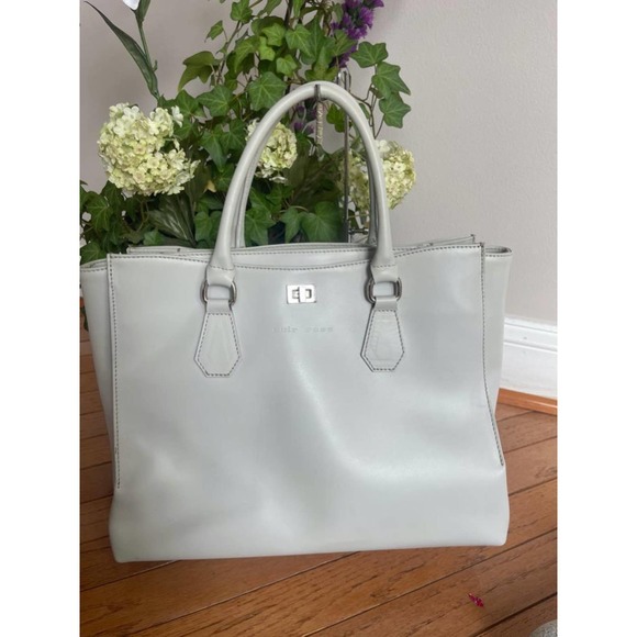 CUIR ROSE LIGHT GRAY TOTE SATCHEL (160 - Picture 1 of 8